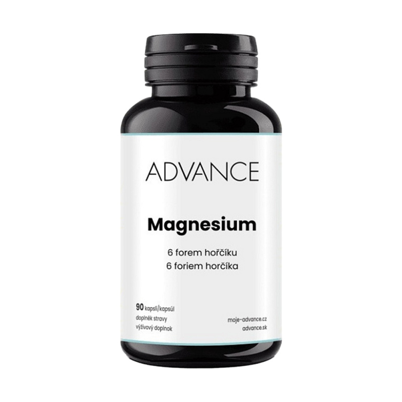 ADVANCE Magnesium 6 forem hořčíku 90 kapslí