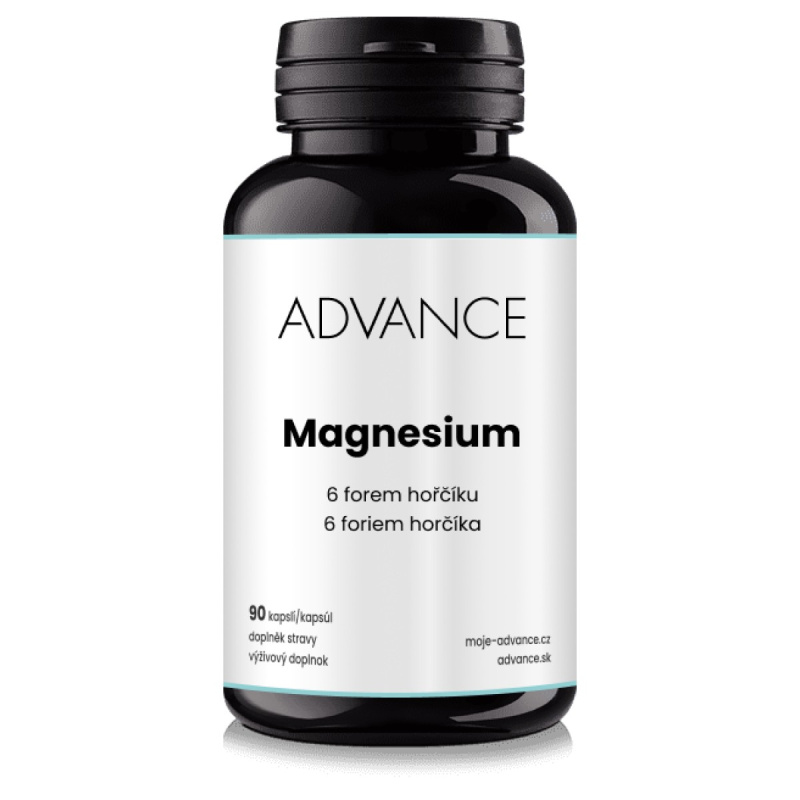 ADVANCE Magnesium 6 forem hořčíku 90 kapslí