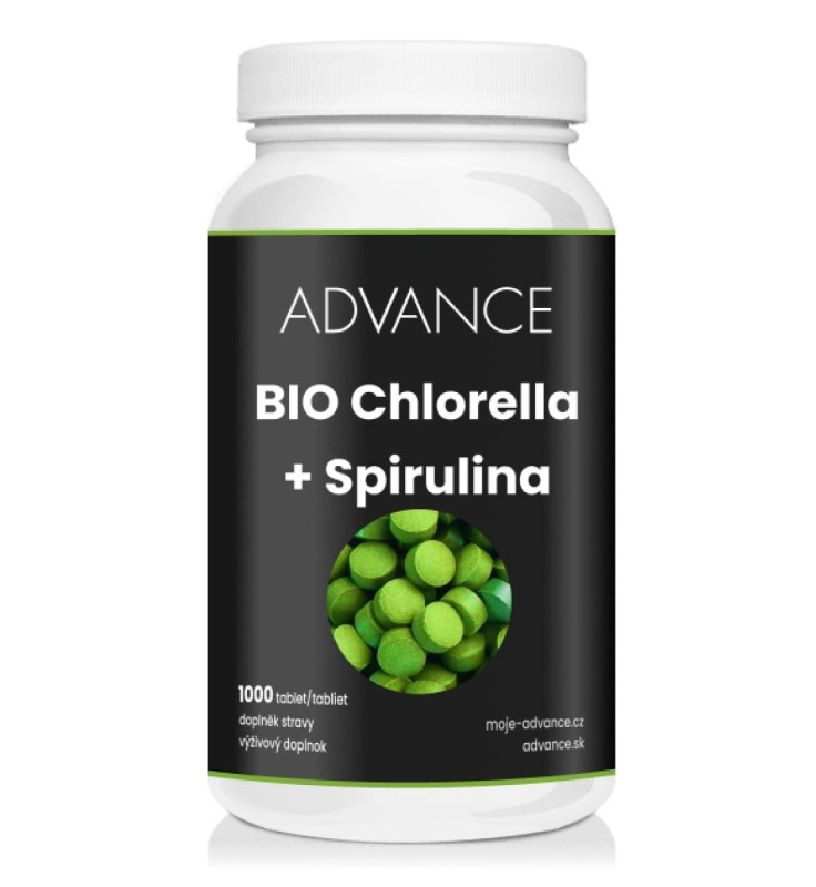 ADVANCE Chlorella + Spirulina 1000 tablet BIO