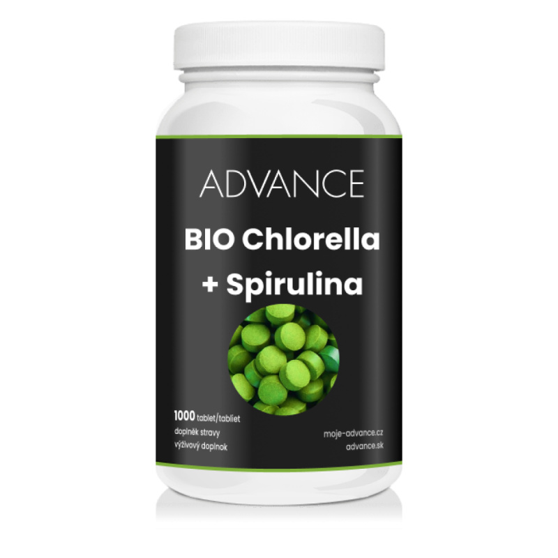 ADVANCE Chlorella + Spirulina 1000 tablet BIO