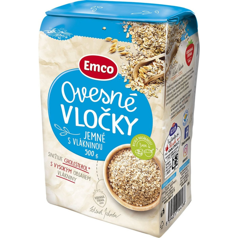 Emco vločky ovesné jemné s vlákninou