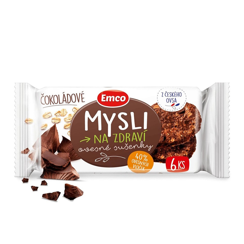 Emco - cereální sušenky - čokoládové, 60 g