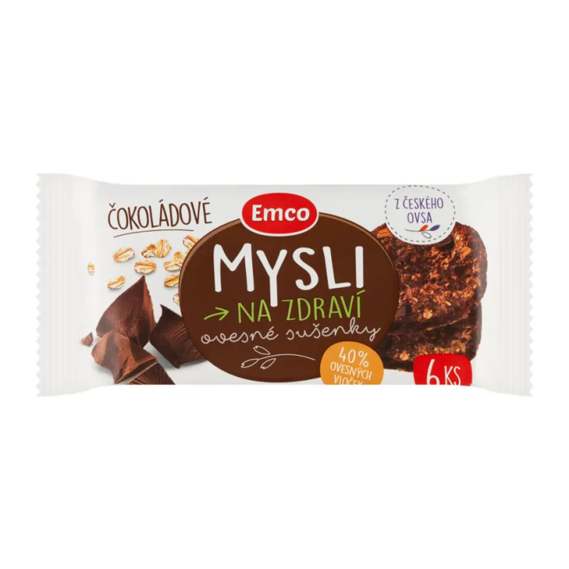 Emco - cereální sušenky - čokoládové, 60 g