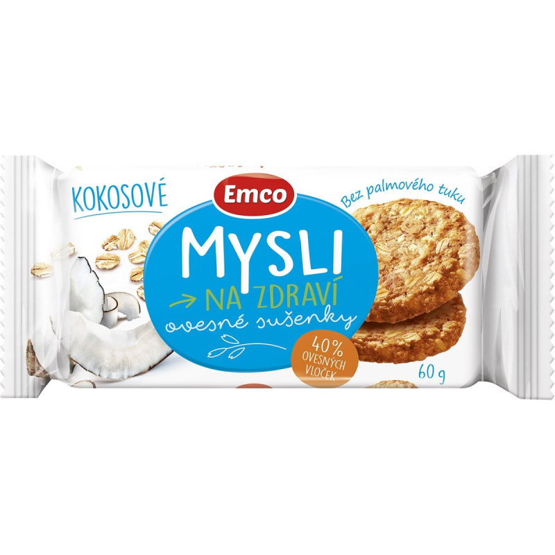 Emco - cereální sušenky - kokosové, 60 g
