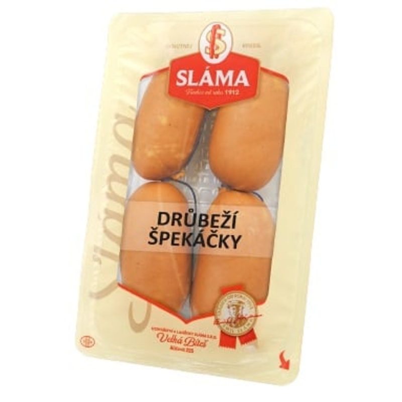 Sláma Drůbeží špekáčky