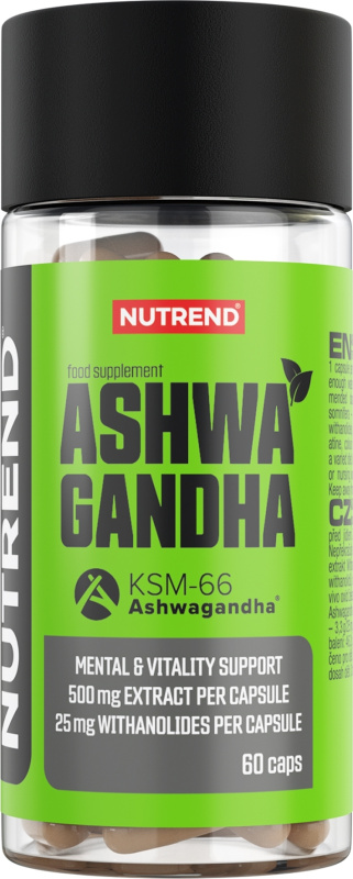 NUTREND Ashwagandha, 60 kapslí