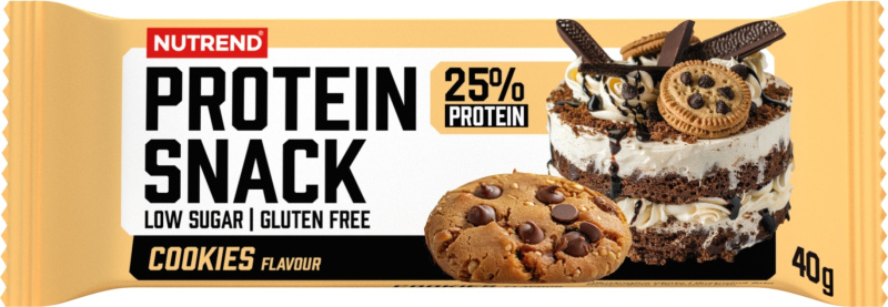 NUTREND Protein Snack, tyčinka, 40 g cookies