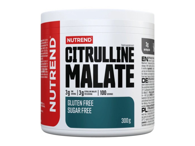 Nutrend Citrulline Malate 300 g - pomeranč/mango