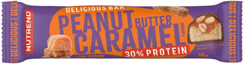 Proteinová tyčinka Nutrend Delicious Bar 50g arašídové máslo+karamel