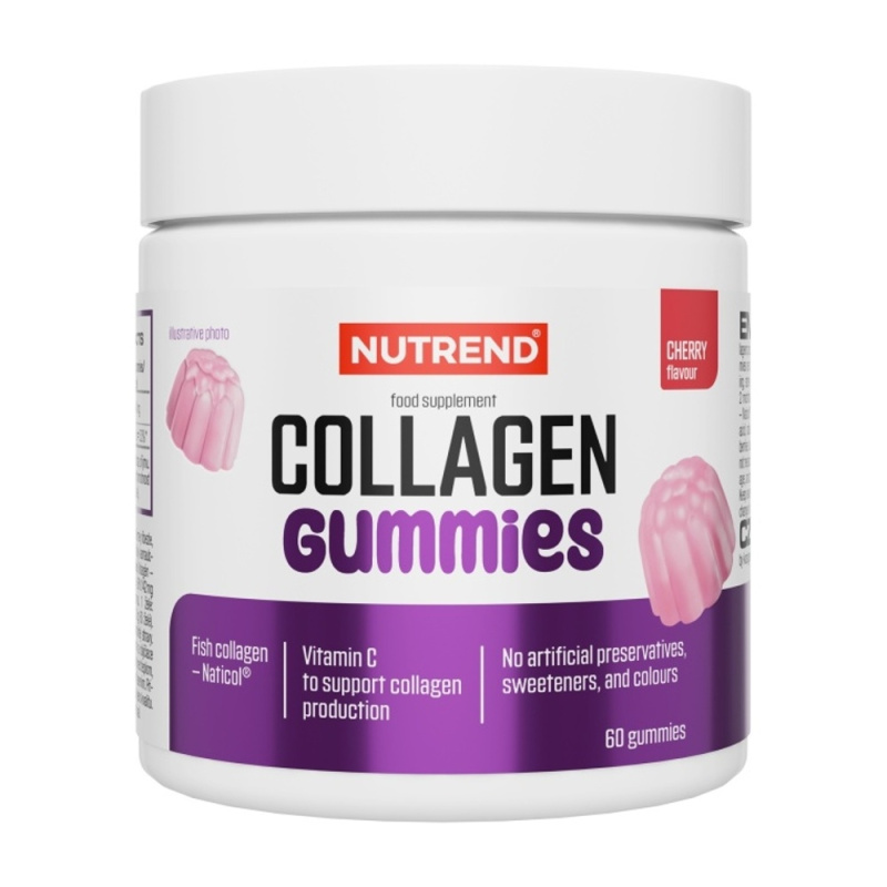 Nutrend Collagen Gummies 60 želé - třešeň