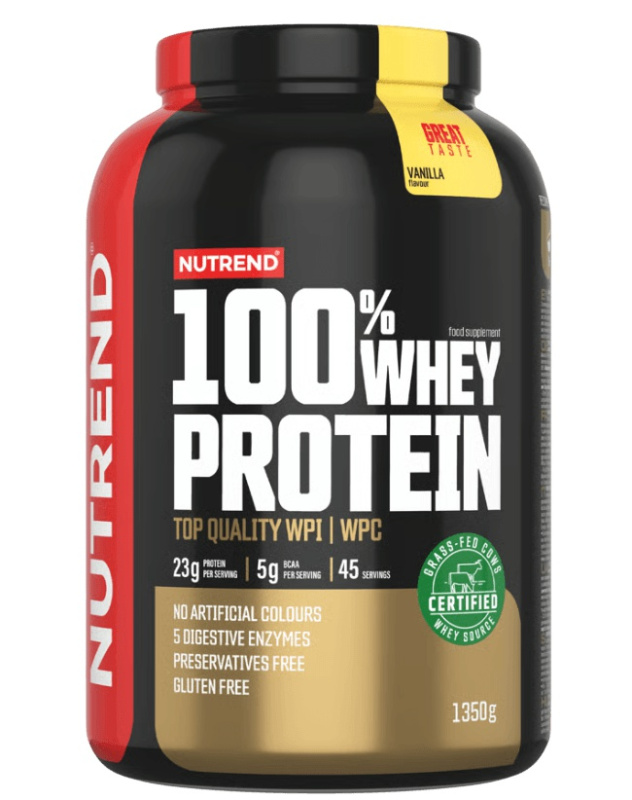 Nutrend 100% Whey Protein 1350 g - vanilka
