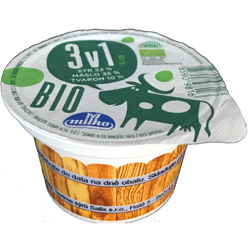 Milko BIO Tavený sýr 3v1