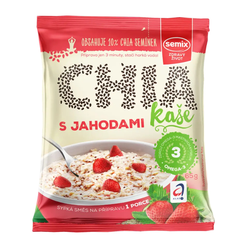 SEMIX Chia kaše s jahodami 65 g