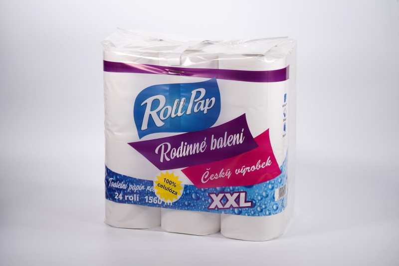 Toaletní papír XXL - dvouvrstvý, průměr 13 cm, 24 rolí