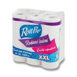 Toaletní papír XXL - dvouvrstvý, průměr 13 cm, 24 rolí