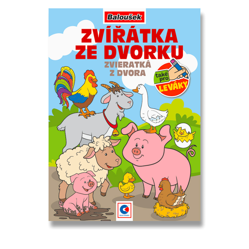 Baloušek Zvířátka ze dvorku - omalovánky - A5