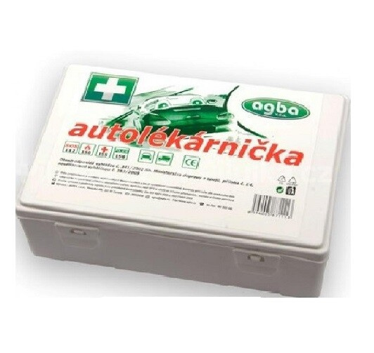 Autolékárnička plastová bílá 182/2011 AGBA