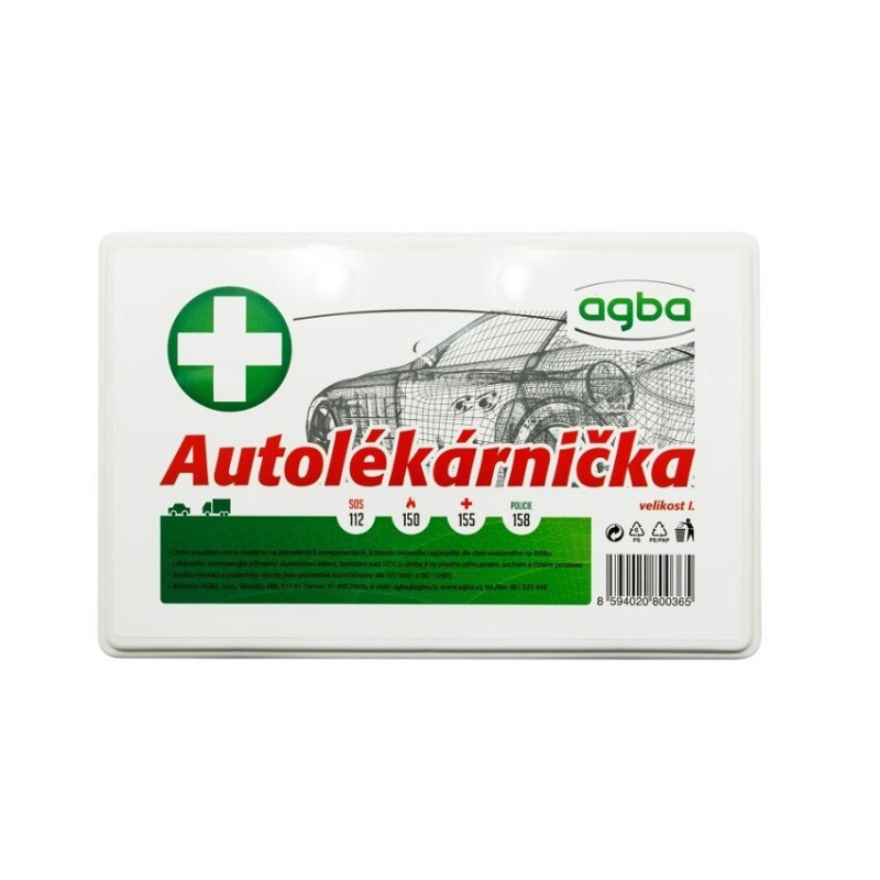 AGBA Družstvo lékáren autolékárnička plastová 206/2018
