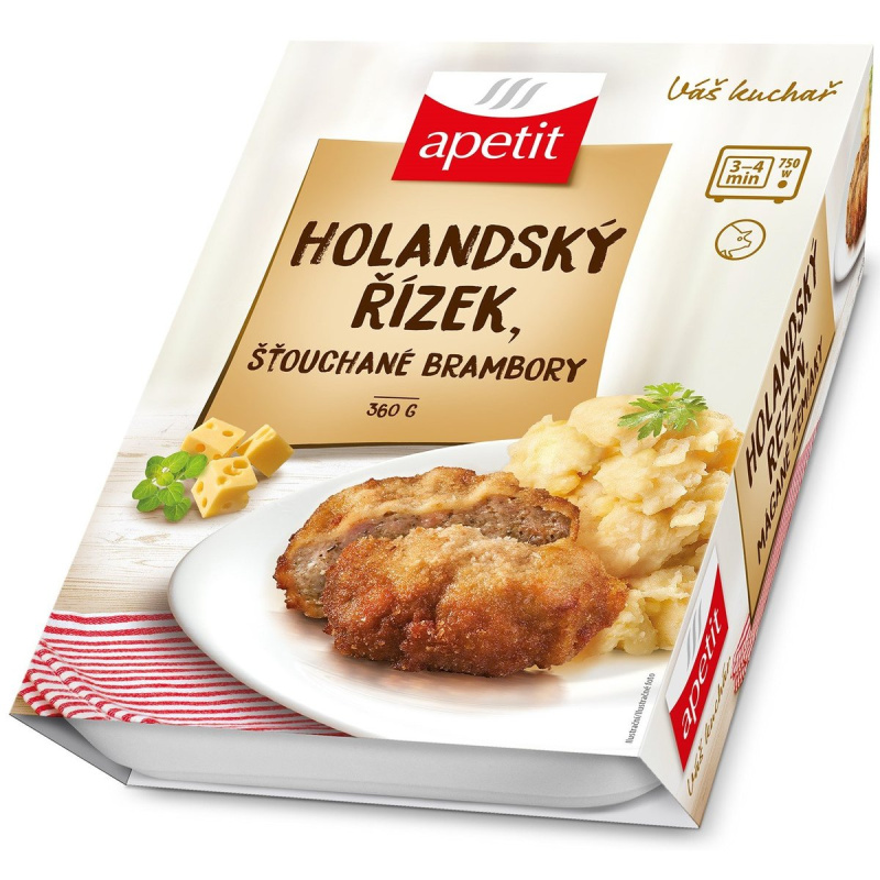 Apetit Holandský řízek se šťouchanými bramborami