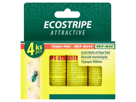 Papírna Moudrý Ecostripe Attractive klasické mucholapky 4 ks