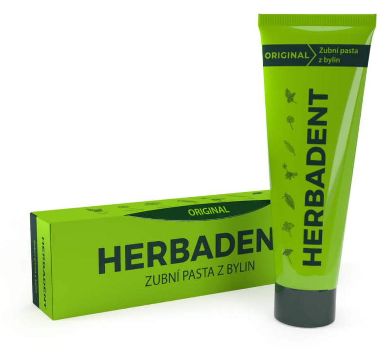 Herbadent Original bylinná zubní pasta s fluoridy 75 g