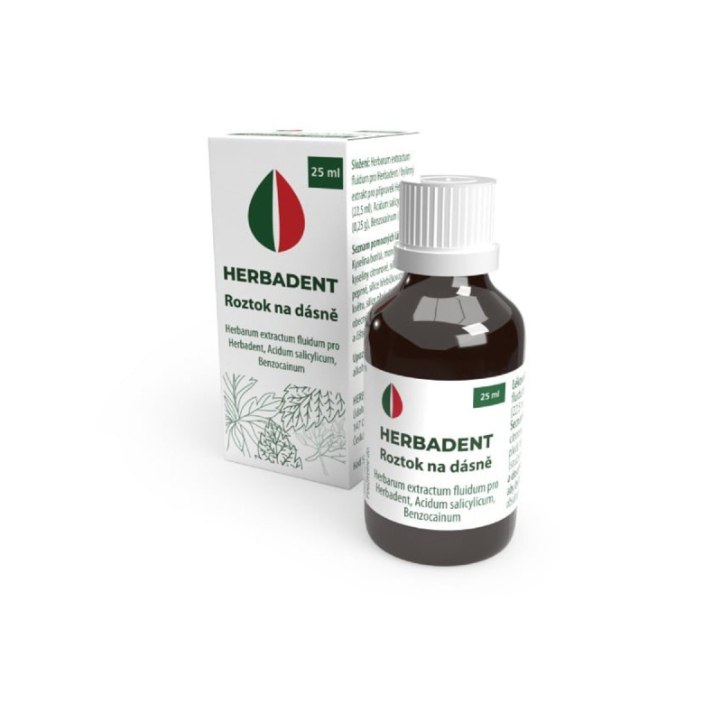 HERBADENT Bylinný roztok na dásně 25 ml