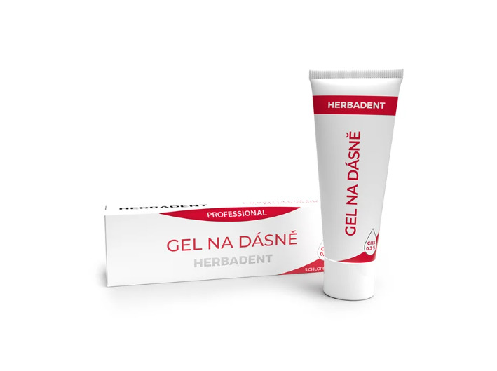 Herbadent Professional gel na dásně s Chlorhexidinem 0,15% 25 g
