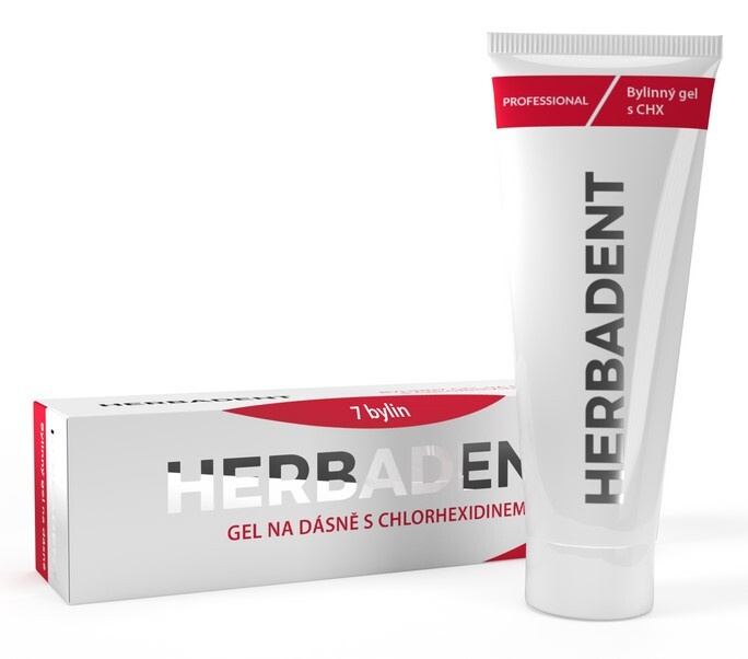 Herbadent Professional gel na dásně s Chlorhexidinem 0,15% 25 g