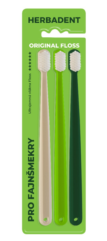 Herbadent Original Floss zubní kartáček, ultra jemná kónická vlákna