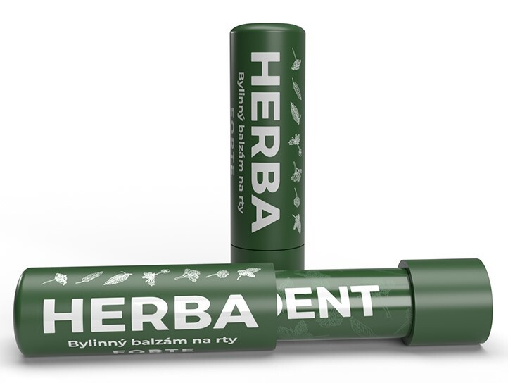 Herbadent Forte balzám na rty z bylin Herbal 5 ml