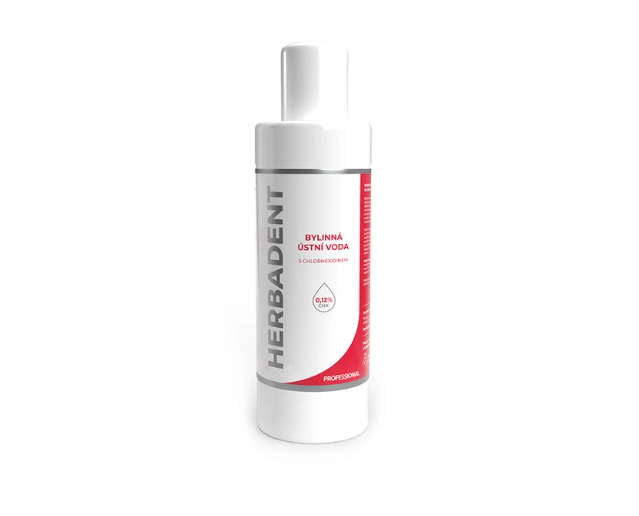 HERBADENT PROFES.byl.ústní voda s chlorhex.240ml