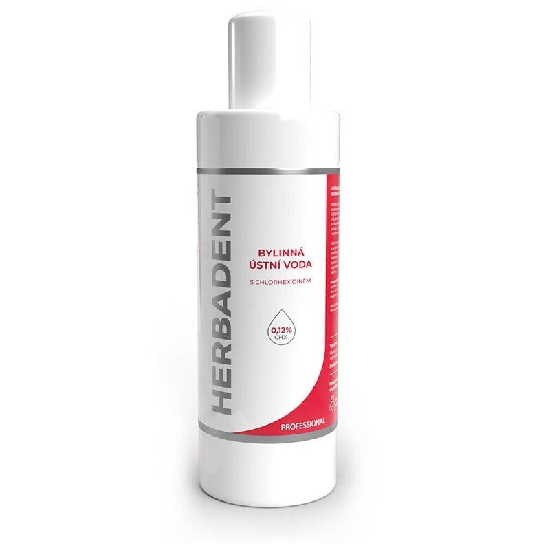 HERBADENT PROFES.byl.ústní voda s chlorhex.240ml