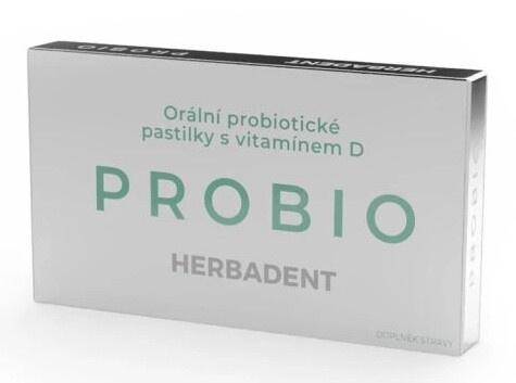 HERBADENT PROBIO Orální probiot.past.s vit.D 20ks