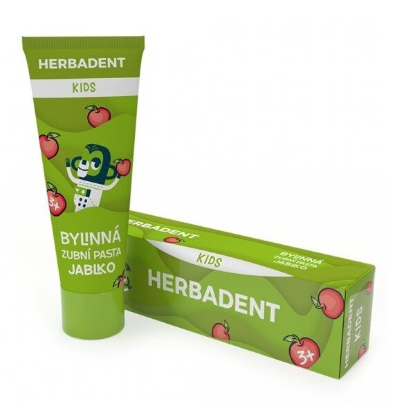 HERBADENT Kids Bylinná zubní pasta jablko 75 g