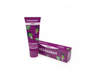 HERBADENT Junior Spearmint bylinná zubní pasta 75 g