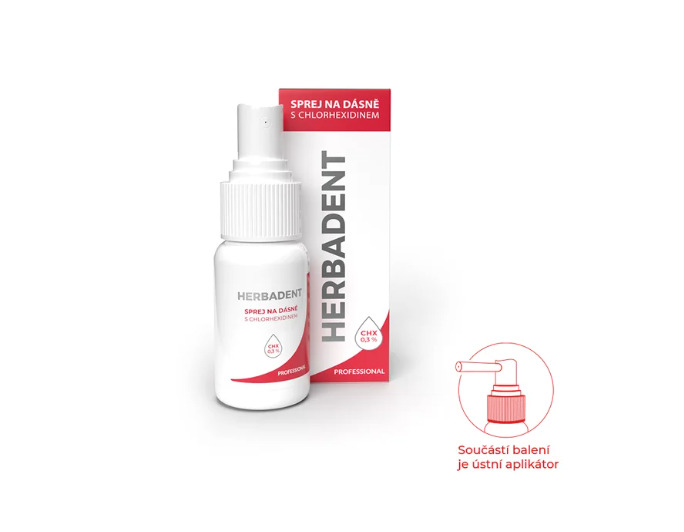 HERBADENT PROFES.sprej na dásně s chlorhex.25ml