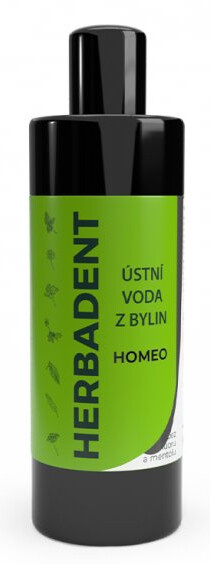HERBADENT Homeo Bylinná ústní voda bez fluoridu a mentolu 400 ml