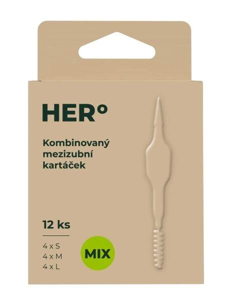 HERBADENT Hero Mezizubní kartáčky mix 12 kusů