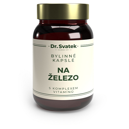 DR.SVATEK Bylinné kapsle na železo s komplexem vitamínů 90 kusů