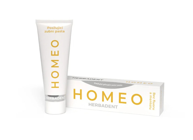 HERBADENT HOMEO bylinná zubní pasta bez fluoridu a mentolu 75 g