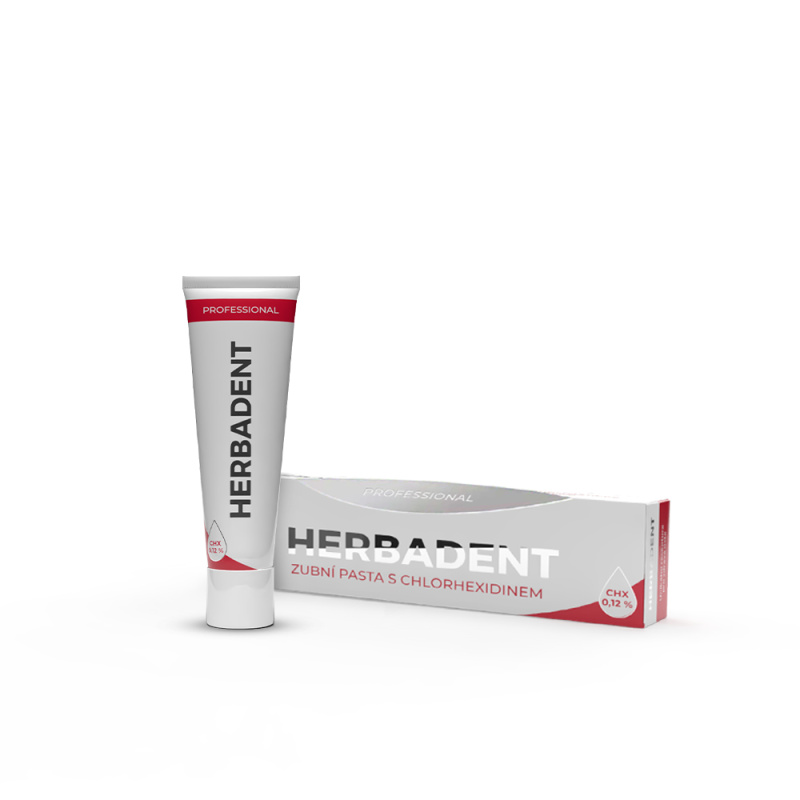 HERBADENT PROFESSIONAL zubní pasta s CHX 0.12% 40g