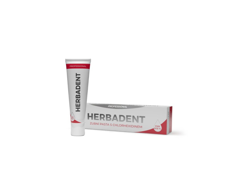 HERBADENT PROFESSIONAL zubní pasta s CHX 0.12% 40g
