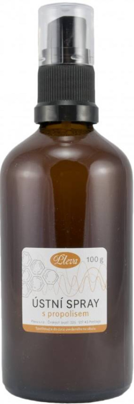 PLEVA Ústní spray s propolisem Hmotnost: 100 gramů