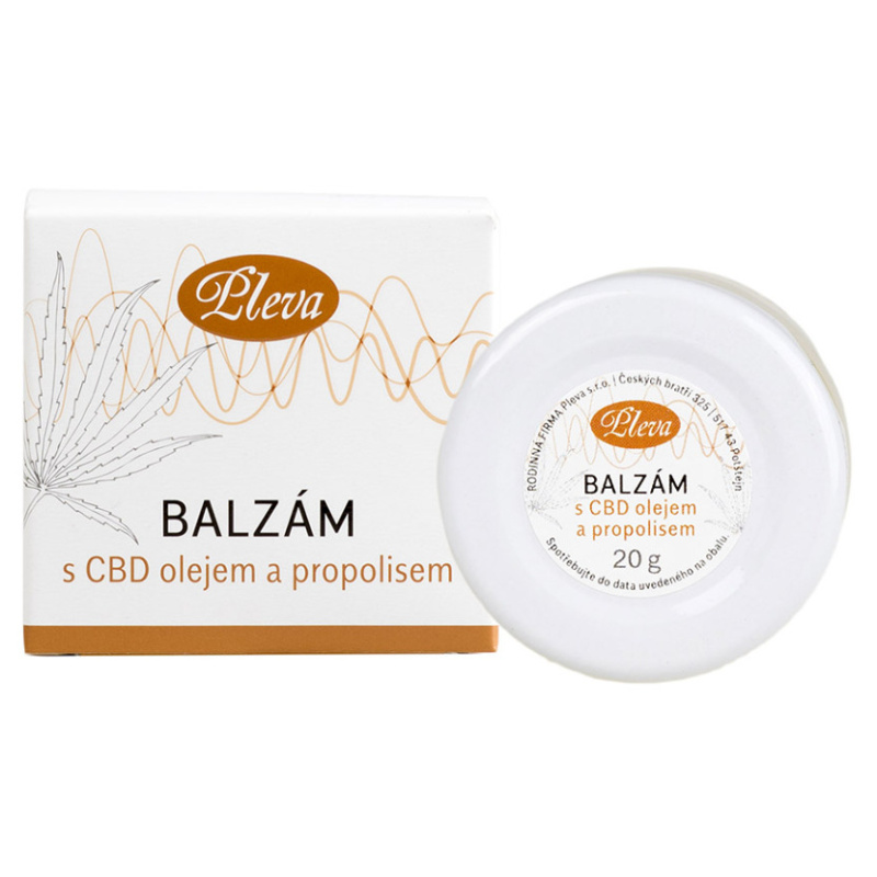 PLEVA Balzám s CBD olejem a propolisem