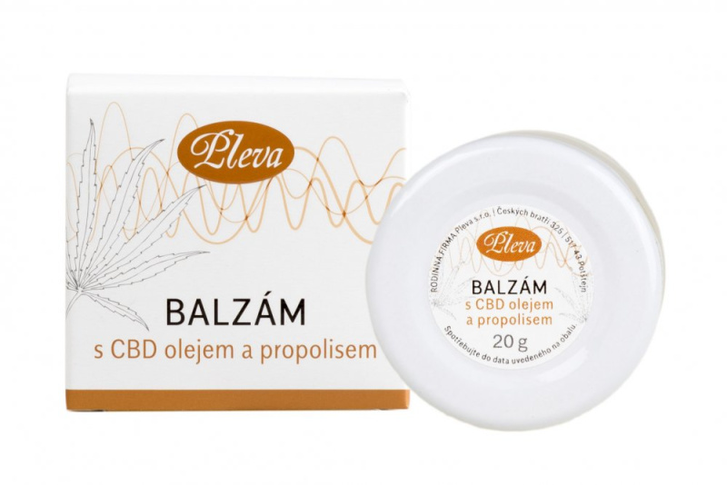 PLEVA Balzám s CBD olejem a propolisem