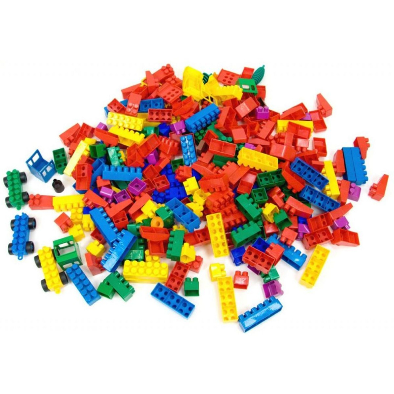 Stavebnice LORI 500 balení pro školky plast 500ks v pytli 30x70x20cm