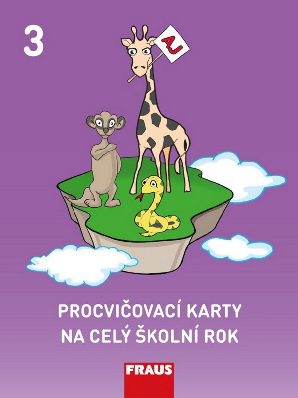 Procvičovací karty na celý školní rok 3 – angličtina Fraus