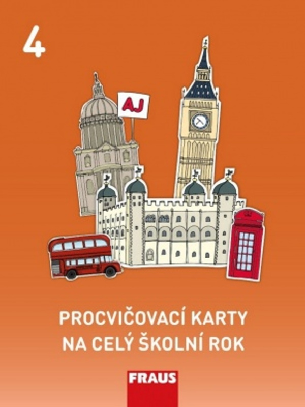 Procvičovací karty na celý školní rok 4 – angličtina Fraus