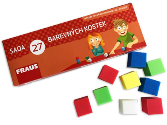 Barevné plastové kostky – sada pro žáka Fraus