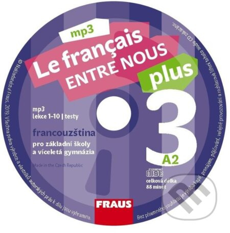 Le francais ENTRE NOUS plus 3 (A2) - CDmp3 - audiokniha z kategorie Jazykové učebnice a slovníky